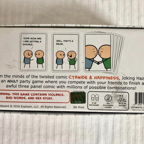 Joking Hazard Offensive Card Complete Adult Party Game - Picture 8 of 8